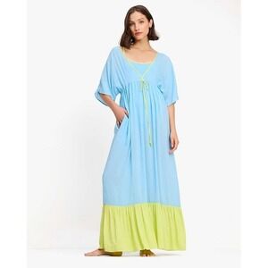 Kate Spade Tiered Maxi Dress Beach Cover Up Size Medium